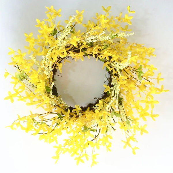 22" Forsythia Wreath