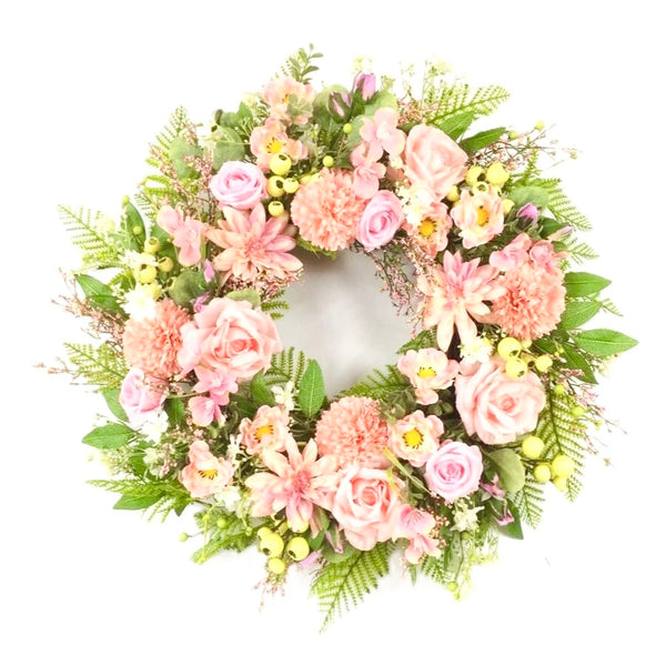Blush and Bloom Wreath 23.5”