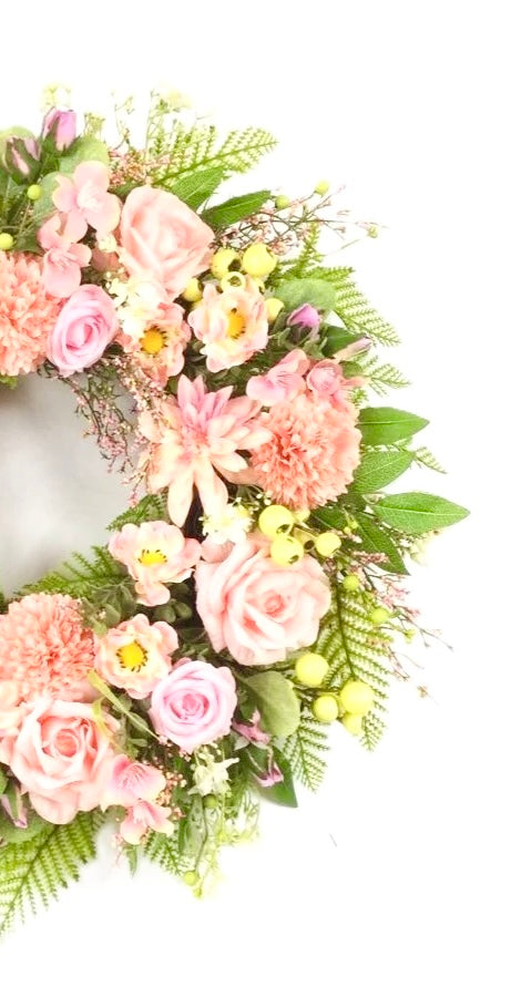 Blush and Bloom Wreath 23.5”