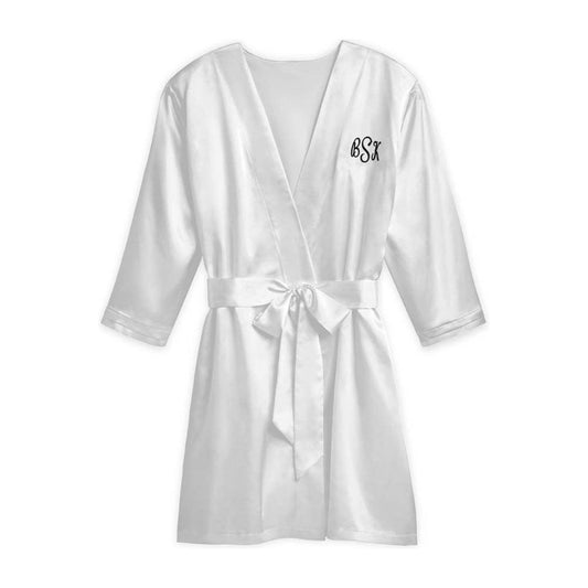 Women's Satin Robe With Pockets