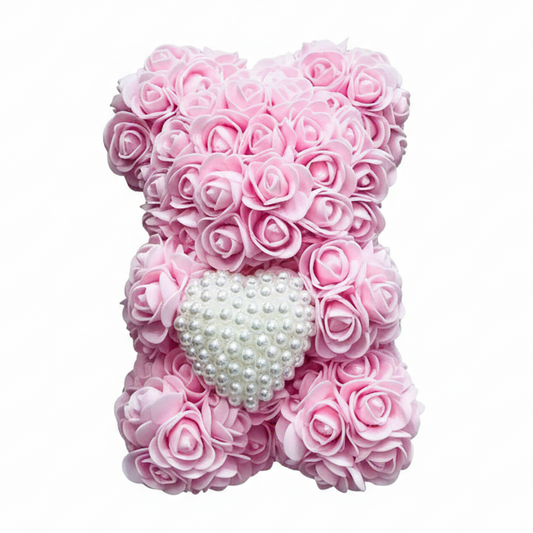 Rose Bear Pearl Heart