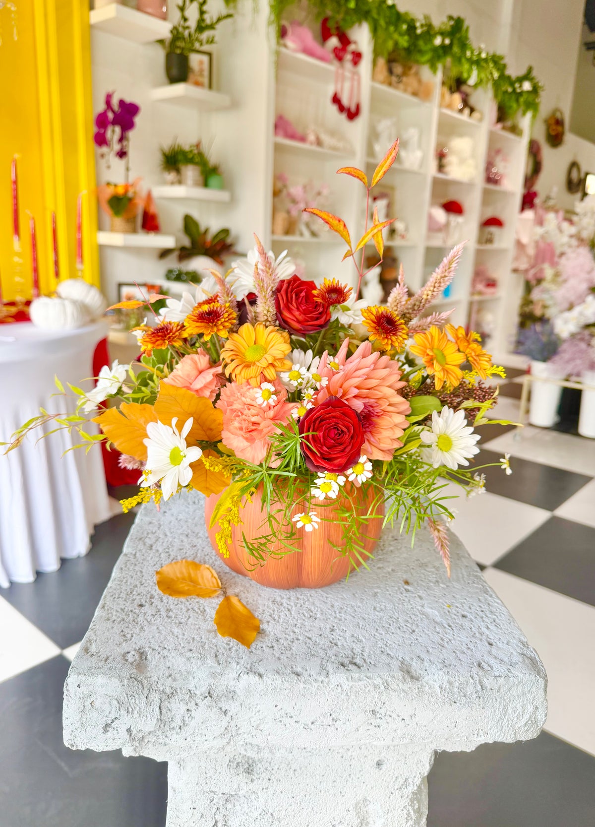 Autumn Charm Pumpkin Arrangement