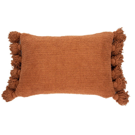 PADDINGTON TERRACOTTA CHENILLE EUROPEAN THROW / PILLOW