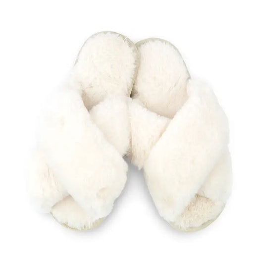 Plush Crossband Slippers