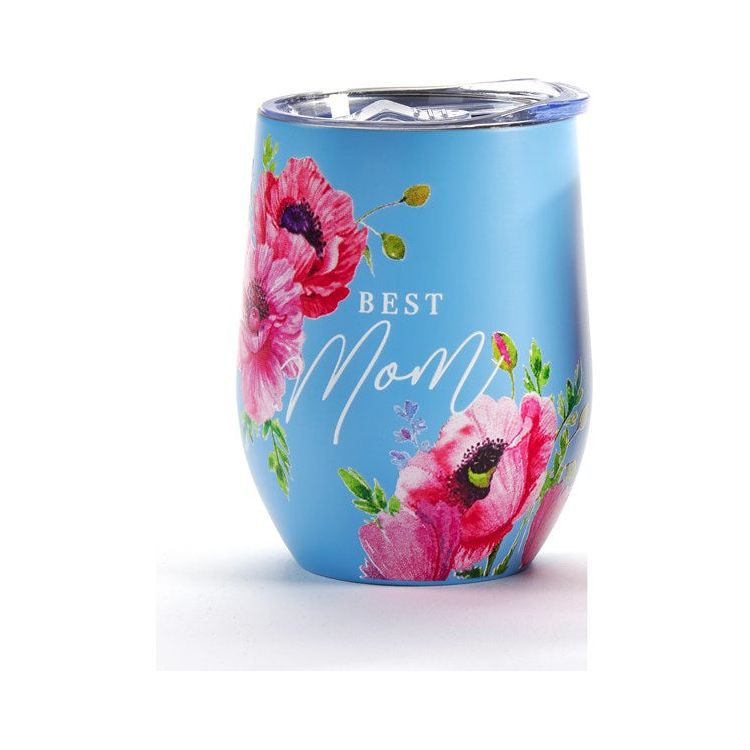 Floral Mom Wine Tumbler