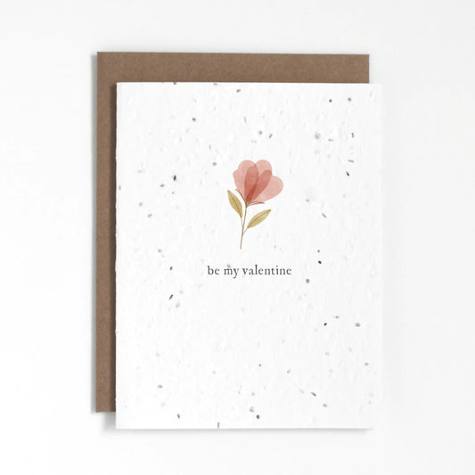 Be My Valentine Plantable Card