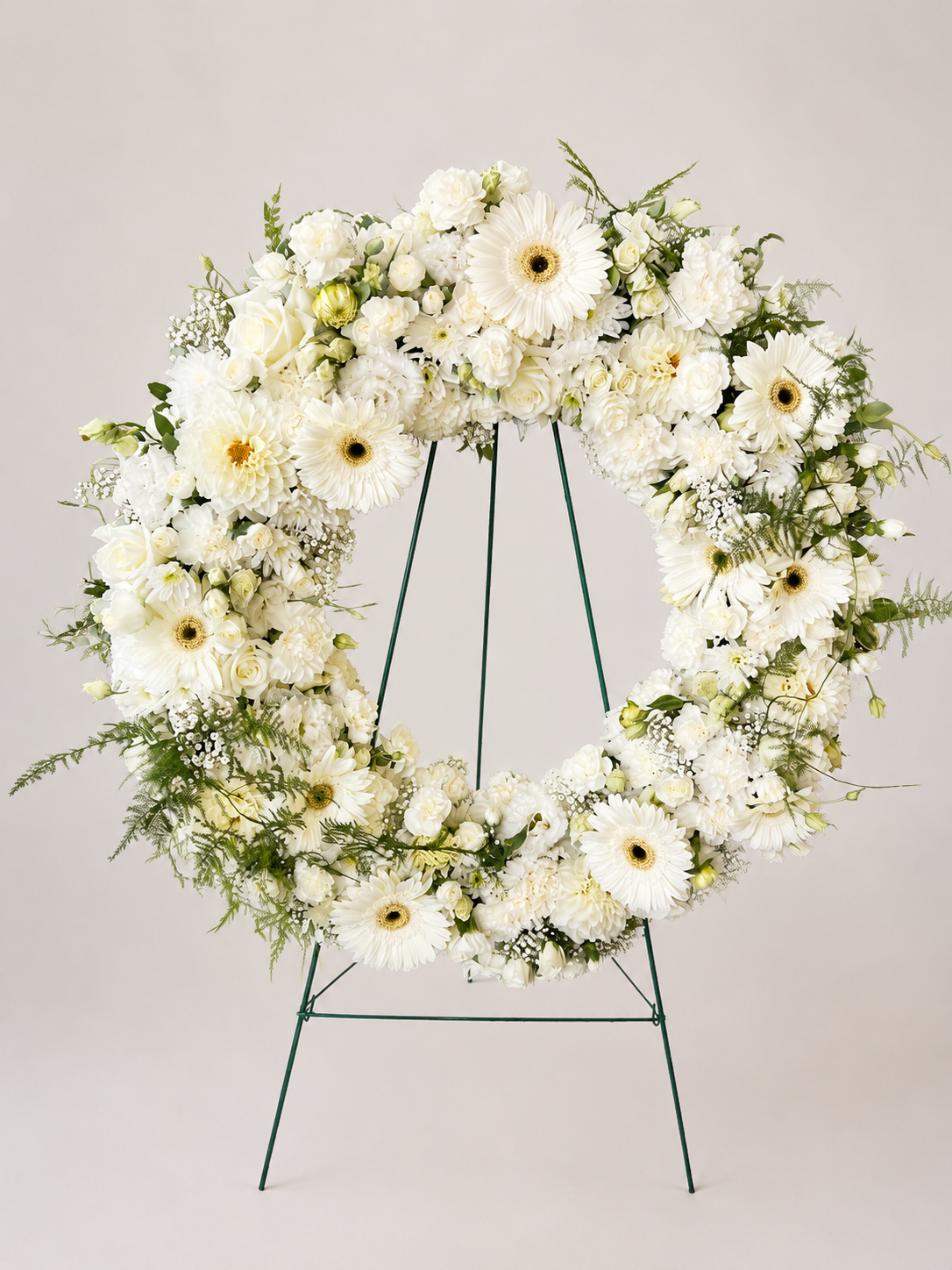 Classic White Sympathy Wreath