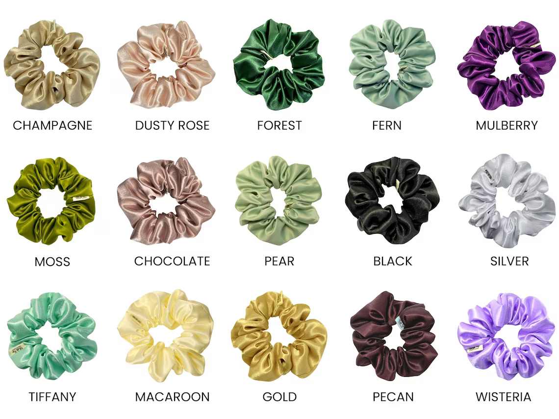 SOFT SATIN SCRUNCHIE - BUILD YOUR SET
