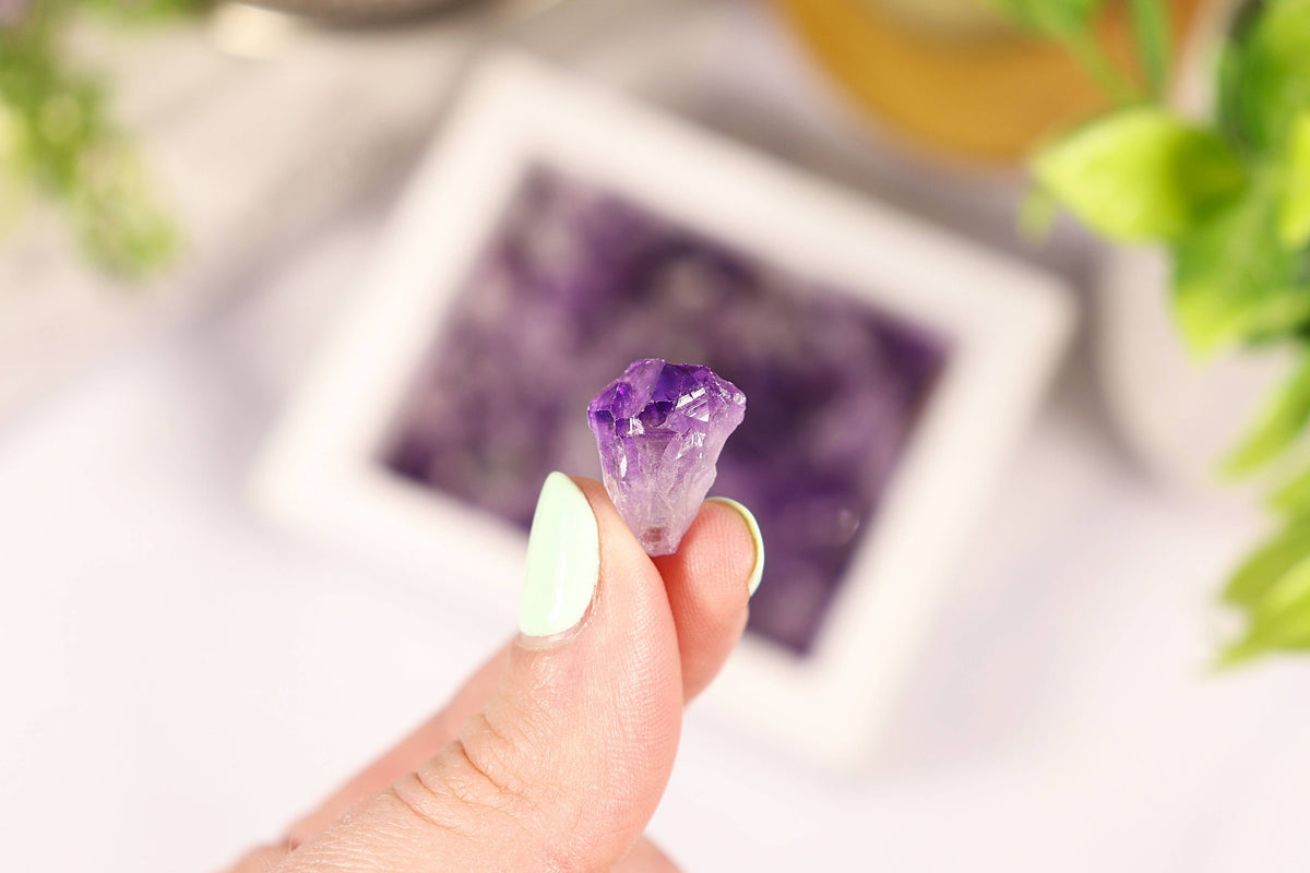 Amethyst Gravel Gem Box - Amethyst Crystal
