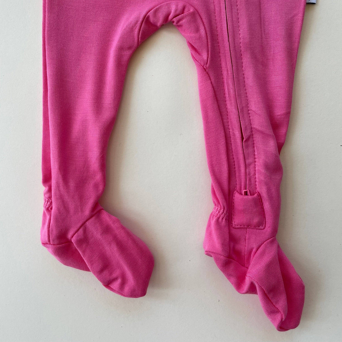Bamboo Footed Sleeper | Flamingo Pink