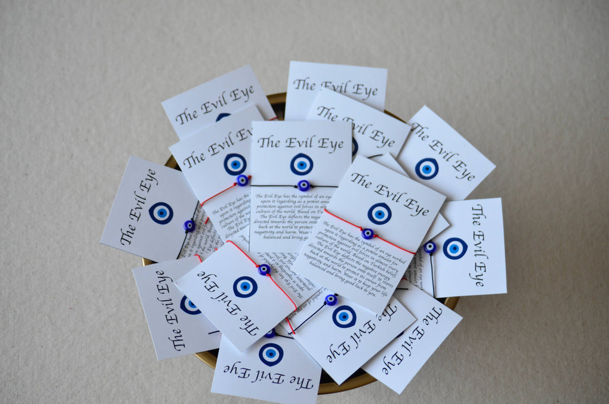 Evil Eye Bracelet String Gift, Evil Eye Bracelet Card