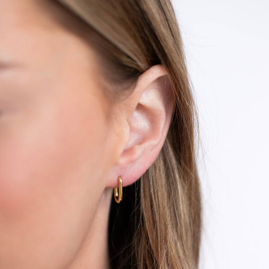 Dainty Oval Earrings