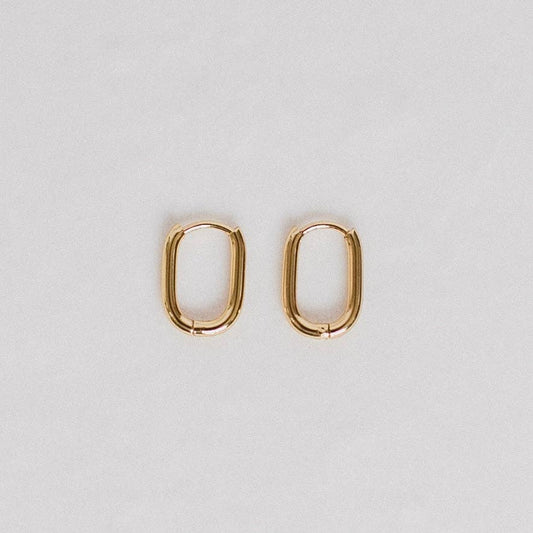 Dainty Oval Earrings