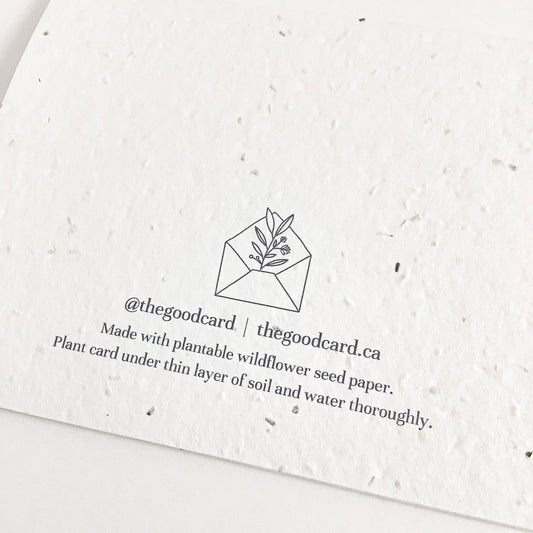 Plantable Holiday Card - Seasons Greetings