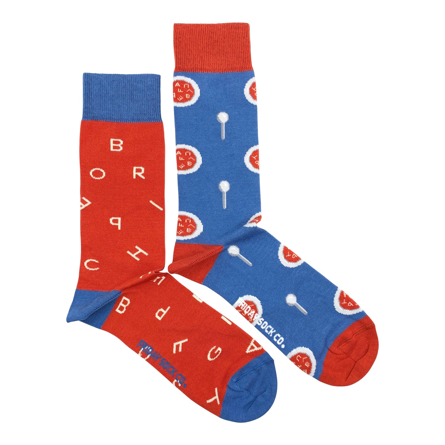 Men's Socks | Alphabet Soup | Canned Socks | Mismatched