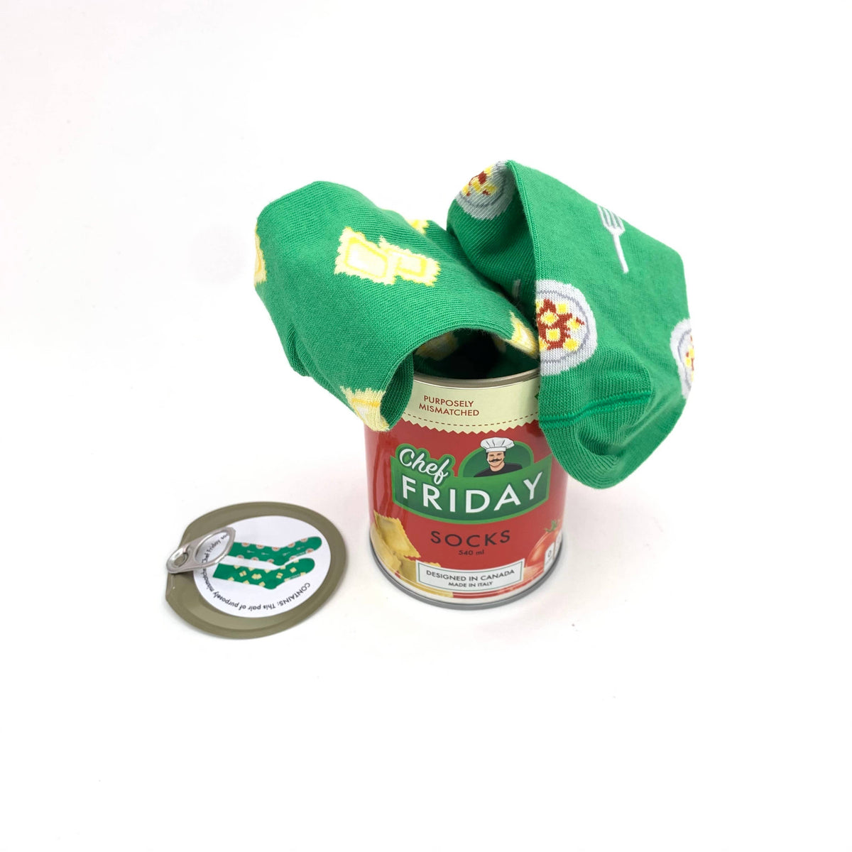 Men's Socks | Chef Friday | Canned Socks | Mismatched