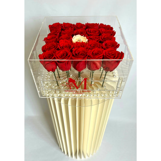 "Marry Me" Forever Rose Box - MODERN FLOWER STUDIO