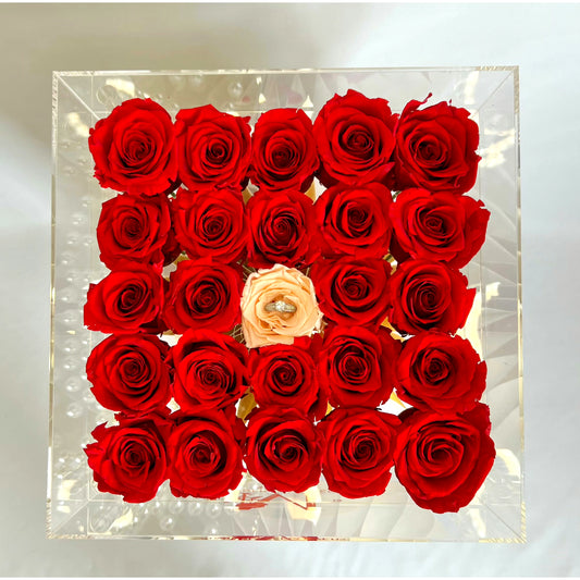 "Marry Me" Forever Rose Box - MODERN FLOWER STUDIO